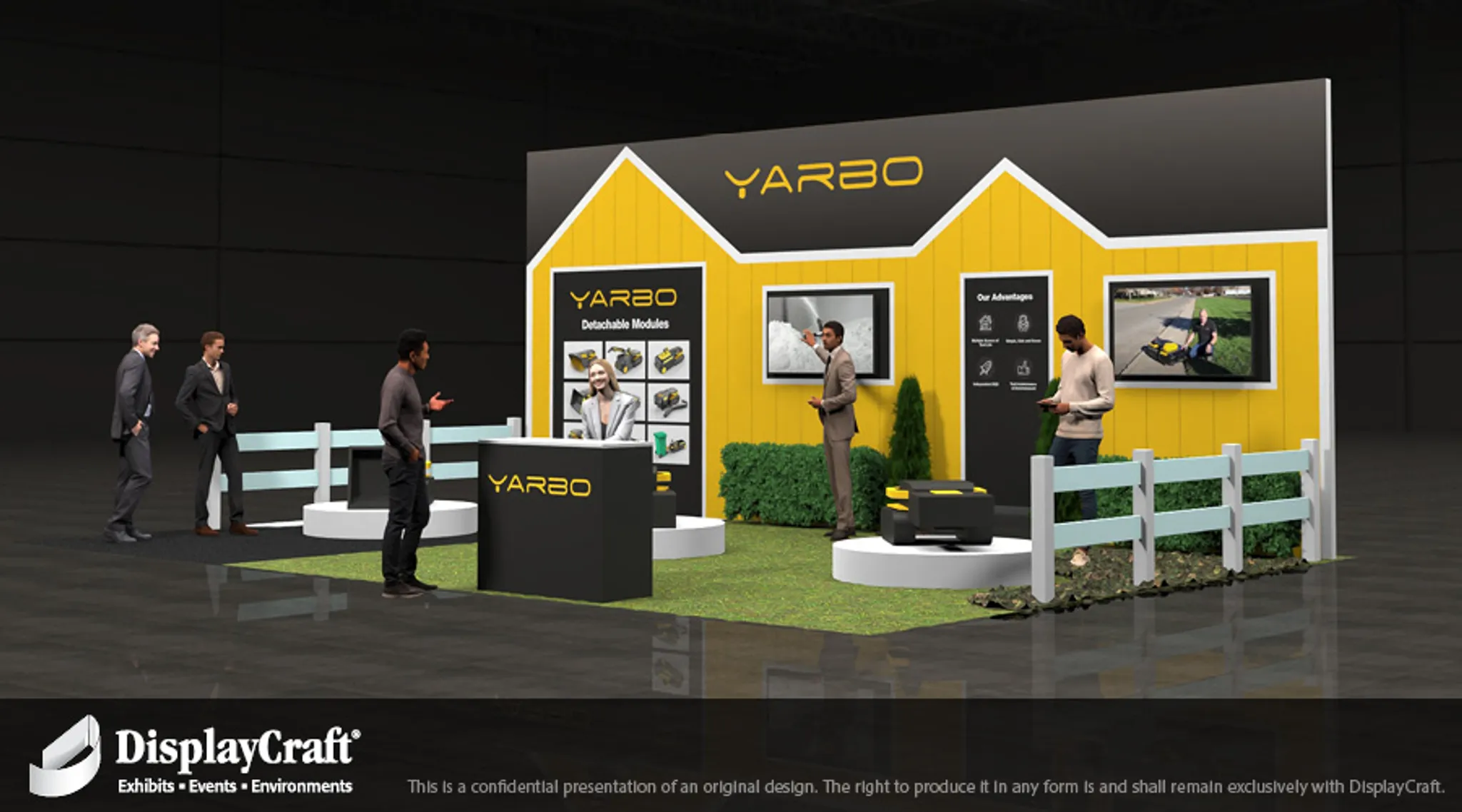 20x30 Île booth design by DisplayCraft